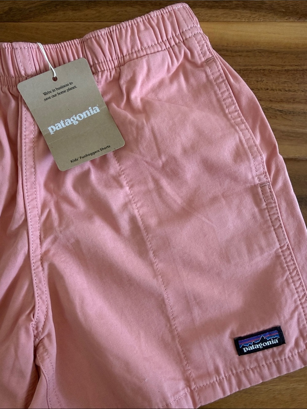 Patagonia Kids Light Pink Elastic Waist Casual Shorts